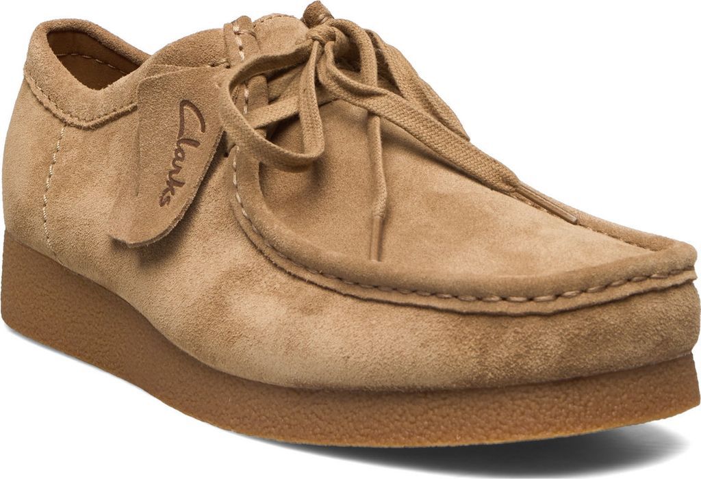 wallabeeevo sko, dark sand suede, 40