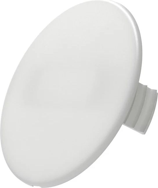Aperture cover for euro can white with snap