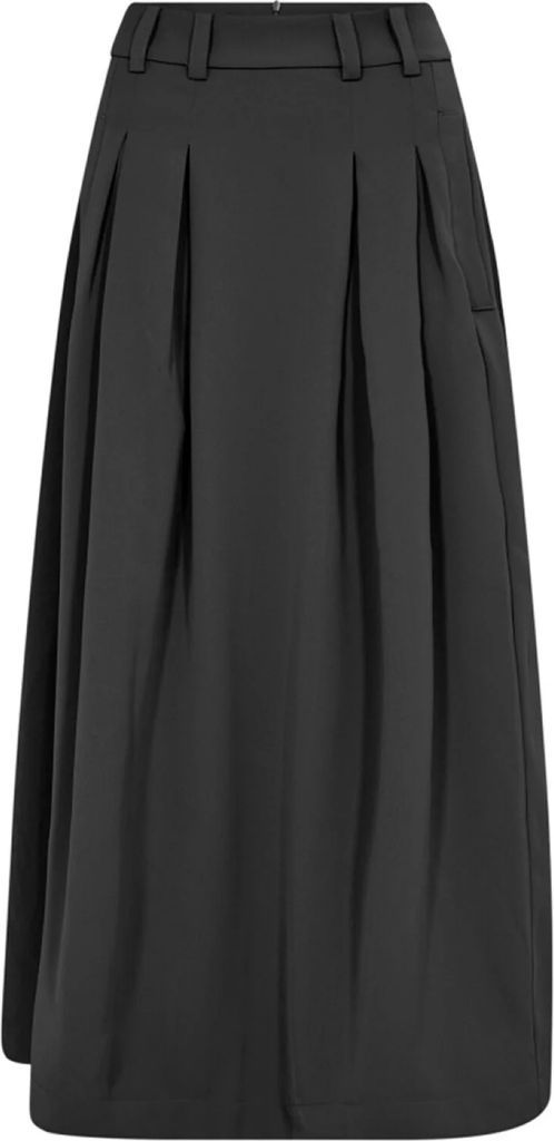 forudbestilling - co´couture - anyacc pleat skirt 34178 - 96 black nederdele