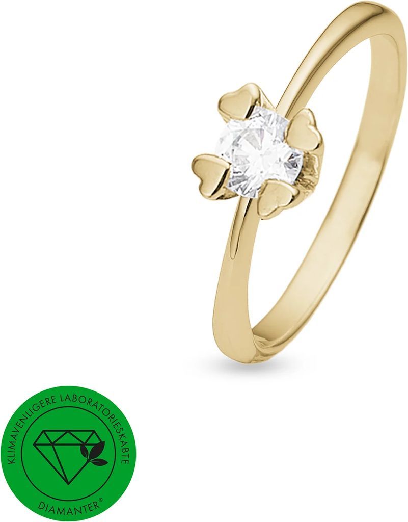 aagaard - mary ring 0,10 ct. - 8 kt. guld