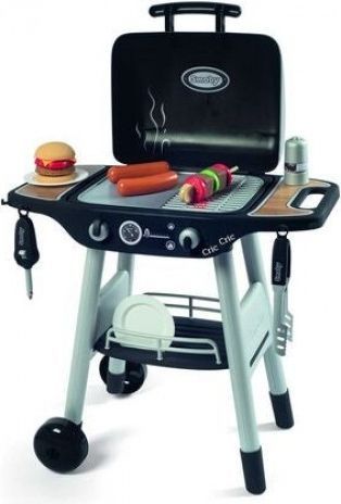 Smoby Barbecue Grill with Mechanical Plastic Flames & Barbecue Utensils
