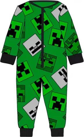 Minecraft Fleece Onesie Grøn