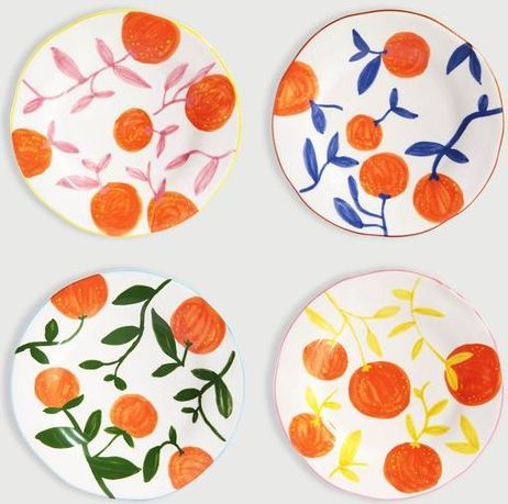 Klevering Orange Flad tallerken 22cm