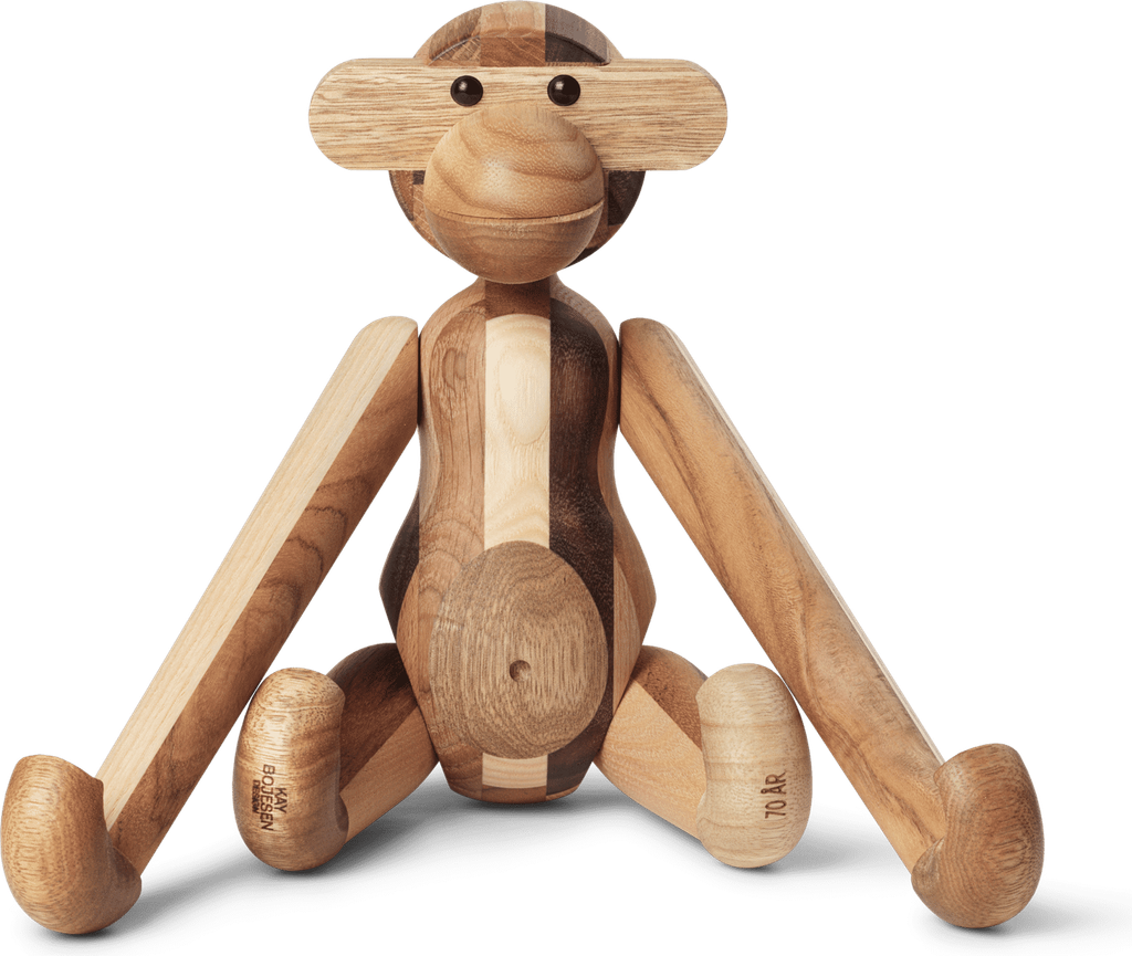 Kay Bojesen Abe lille, Teak/Limba Dekorationsfigur 20cm
