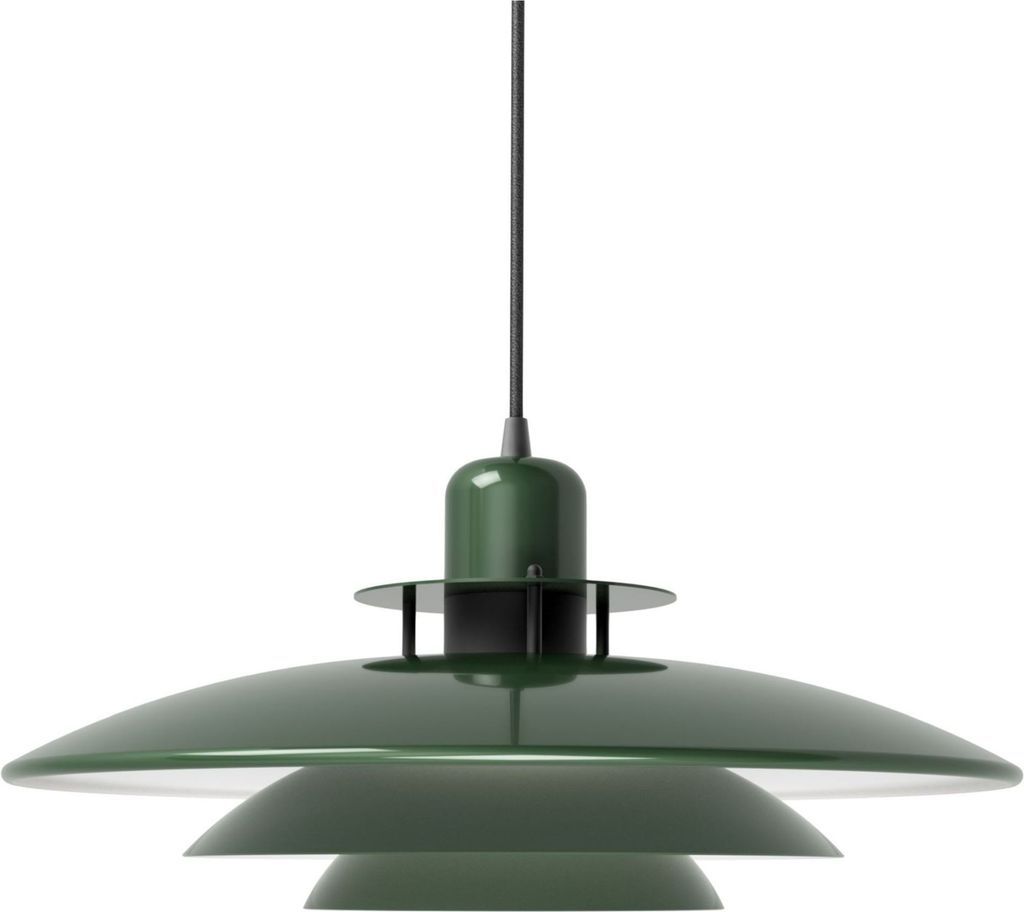 primus i hængelampe, skovgrøn/sort, ø 43 cm, metal – belid