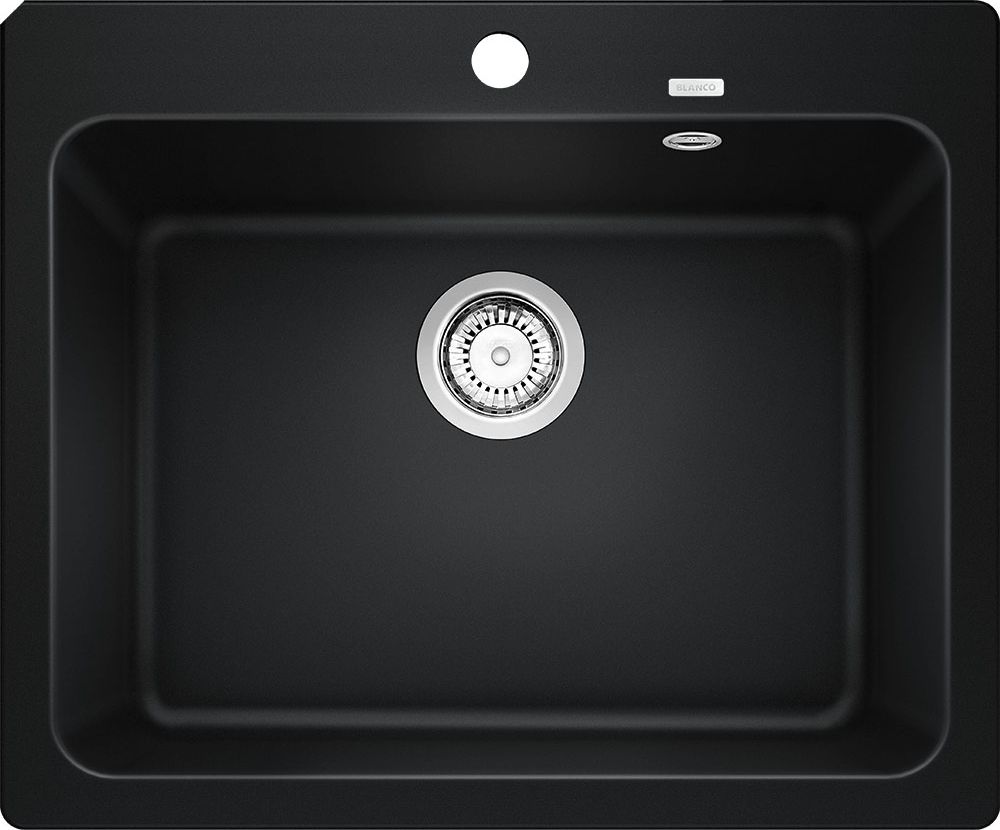 blanco naya 6 ux køkkenvask, 61,5x51 cm, sort