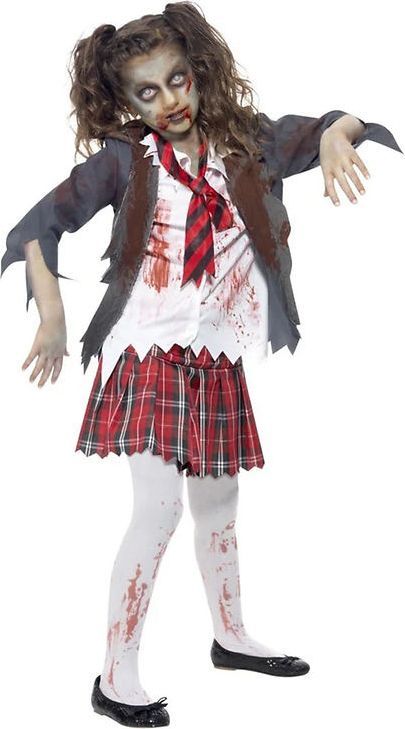 Smiffys Zombie Skolepige Børnekostume