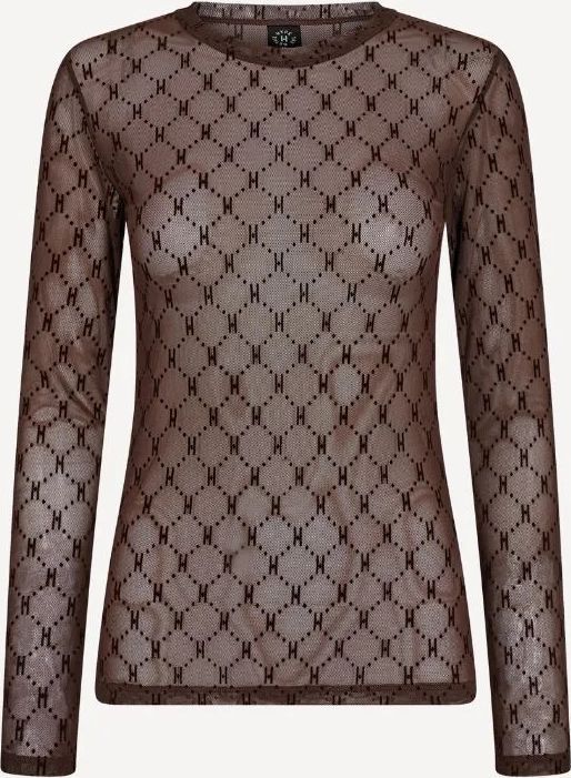 Hype The Detail 3-300-14 Mesh Blouse BROWN/BROWN