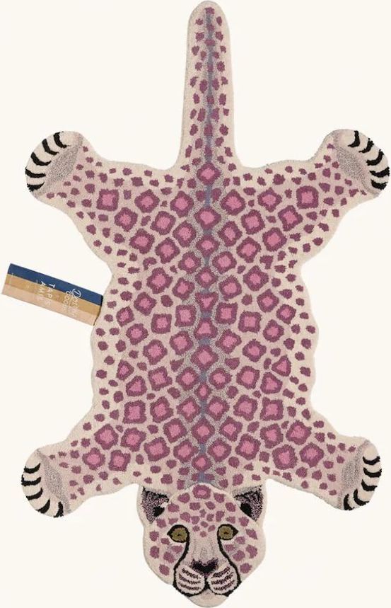Lilly leopard tæppe