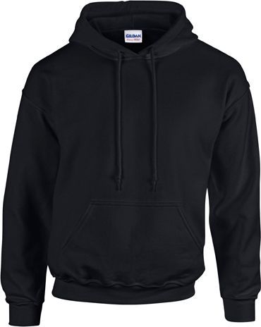 Gildan Heavy Blend Adult Hooded Sweatshirt Kvinde Black Hættetrøjer Str M 