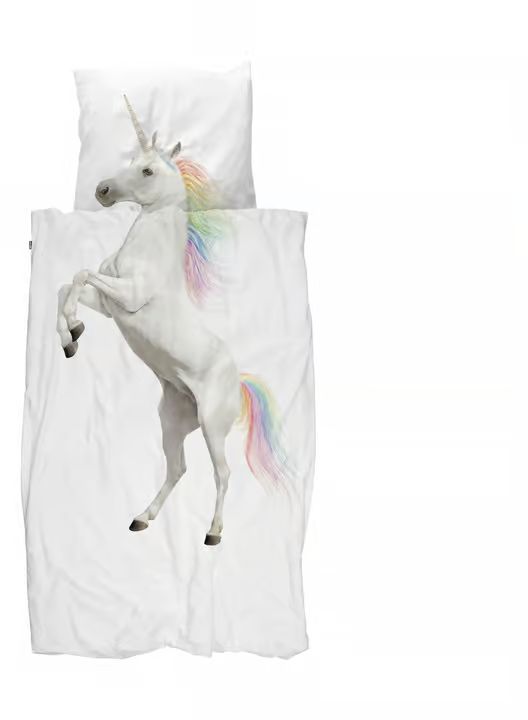 SNURK Sengetøj - B 140 x L 200 cm - Bomuld - Unicorn