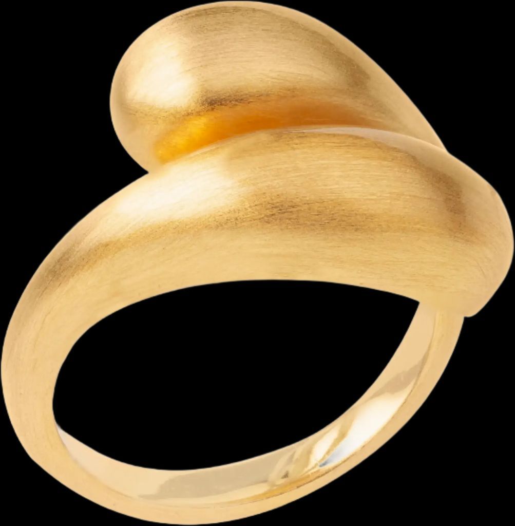 ocean flow duo ring - forgyldt