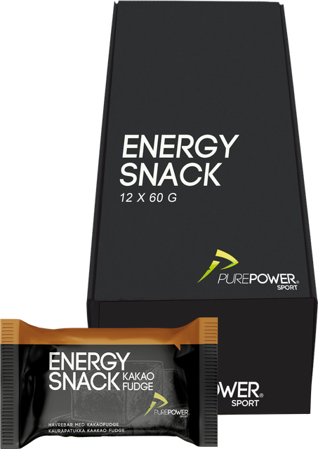 Purepower Energy Snack Kakao Fudge 60g 12 stk