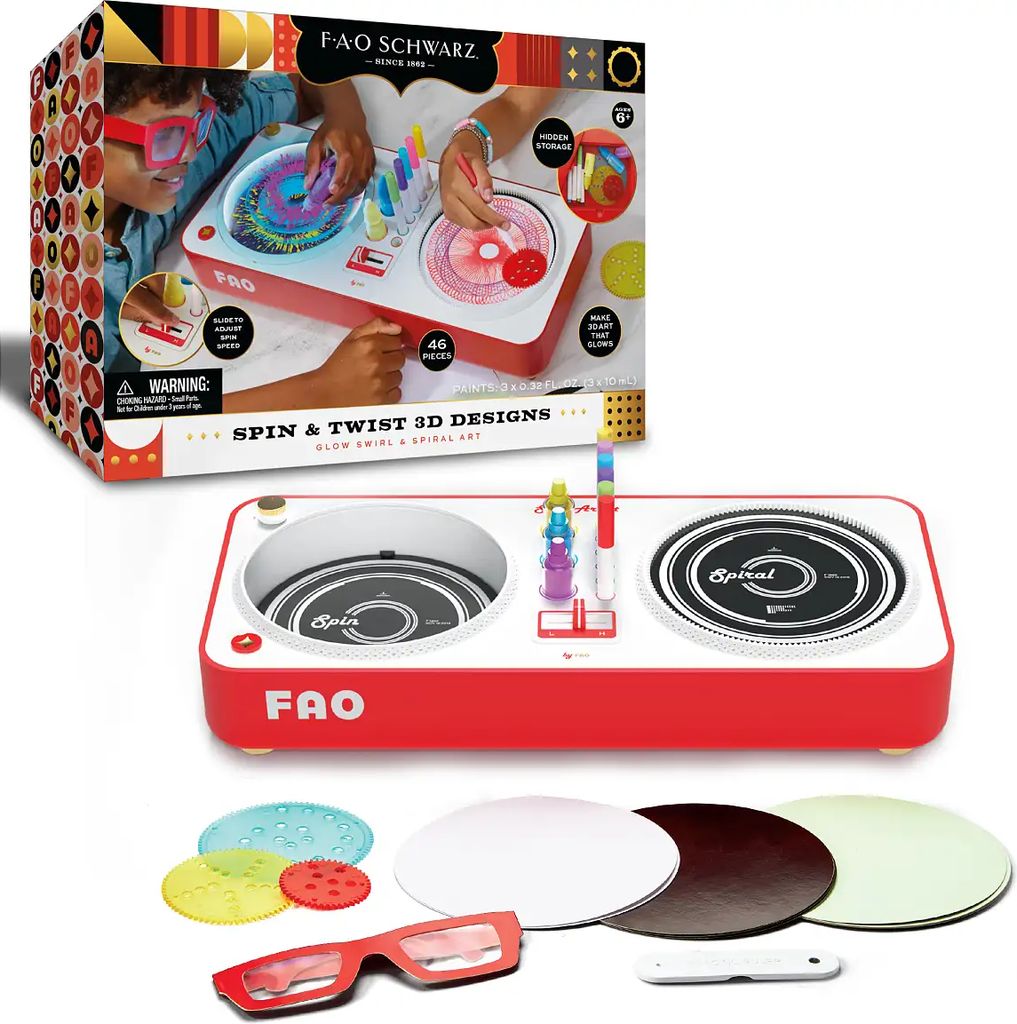 Fao Schwarz F.A.O. Schwarz Creativity Light-Up 3D Spiral & Spin spiralkunst maskine