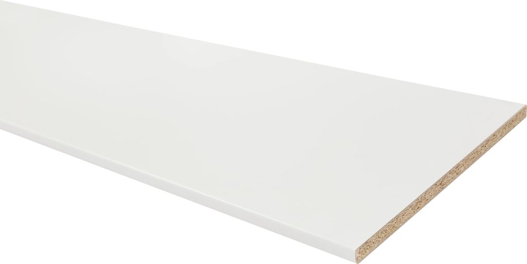 wallmann, bordplade, laminat, hvid, 28x600x2600 mm