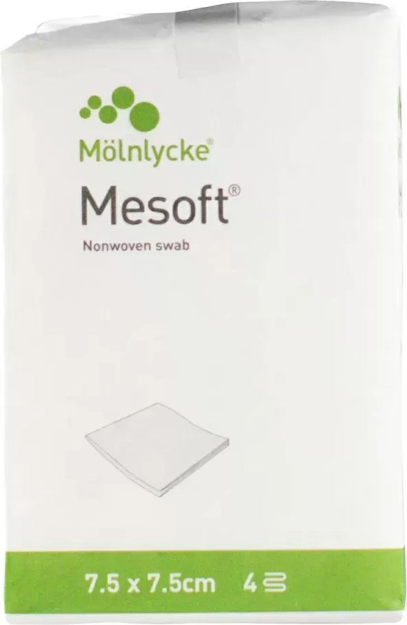 mesoft usteril kompres 7,5 x 7,5 cm 100 stk.