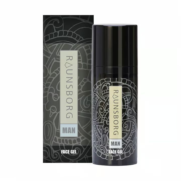 Raunsborg MAN Face Gel - 80 ml - Fugtgivende, genopbyggende, beroligende og opfriskende