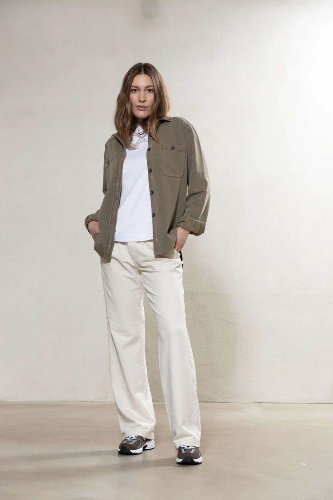 carol jersey shirt - dusty brown