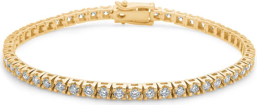 Mads Z Tennis Bracelet - Gold/Transparent