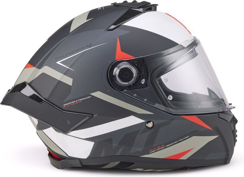 Styrthjelm fullface MT Thunder 4 SV Exeo B5 mat antracit/rød str. L
