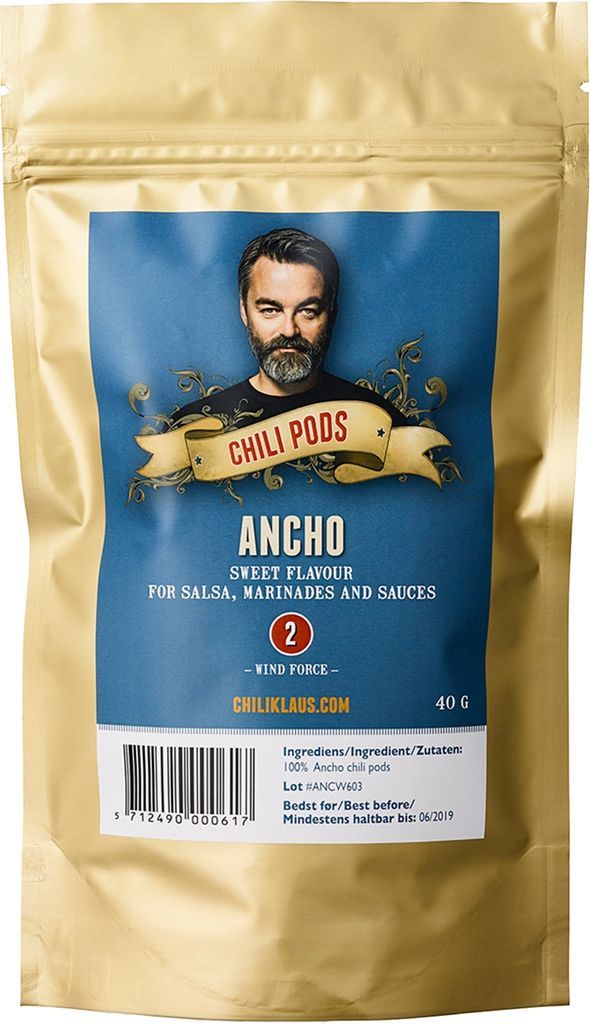 Ancho – hele og tørrede