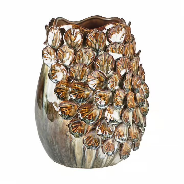 Villa Collection Vase/skjuler - H 29,5 cm - Stentøj - Major brown