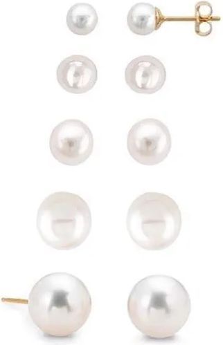 Siersbøl's 8kt. guldørestikker m/ferskvandsperle 4mm