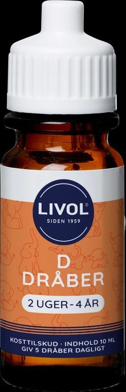 livol d3 dråber 2 uger-4 år (10 ml)