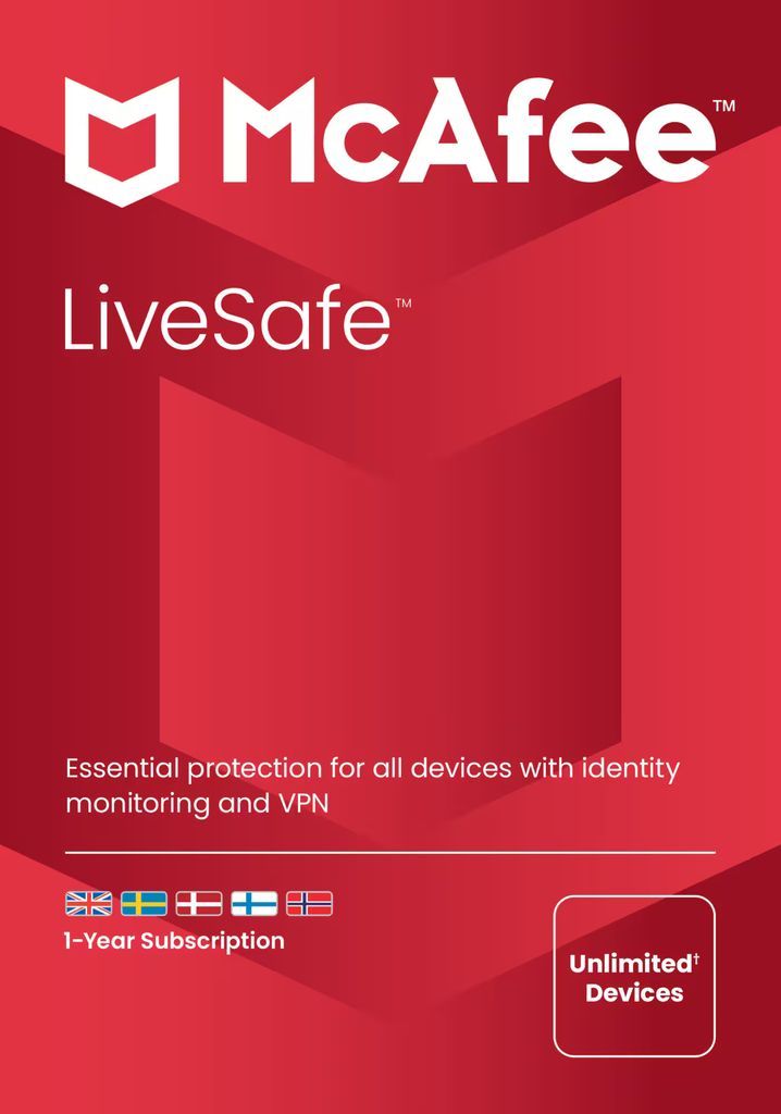 McAfee LiveSafe Plus 12M PC Windows