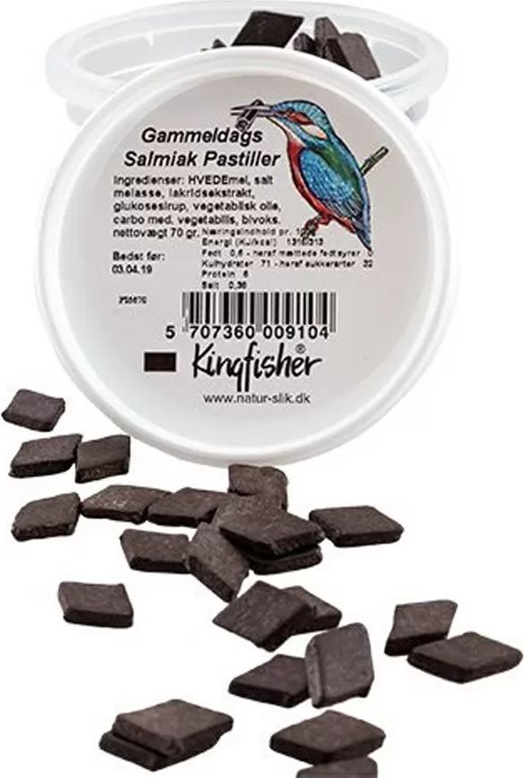 Kingfisher Gammeldags Salmiakruder 80 g