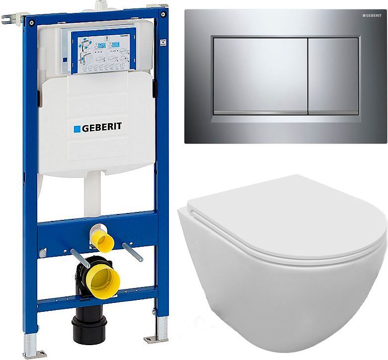 Geberit Komplet Toiletpakke Aqua Flush Vægtoilet Soft Close