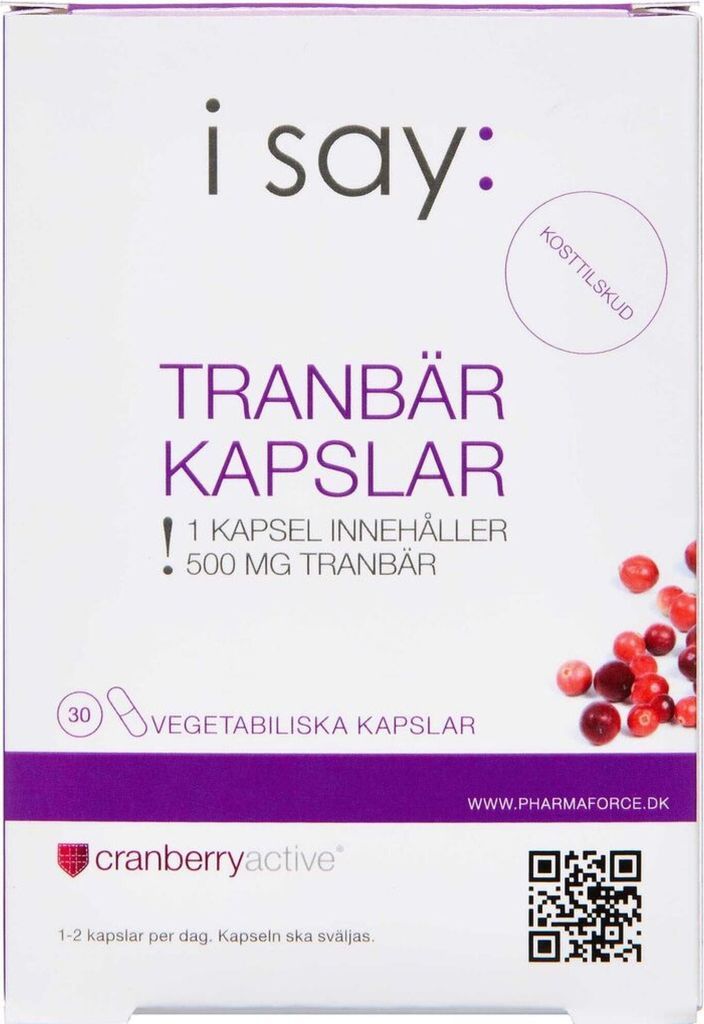 i say: tranebær kapsler30 stk - kosttilskud