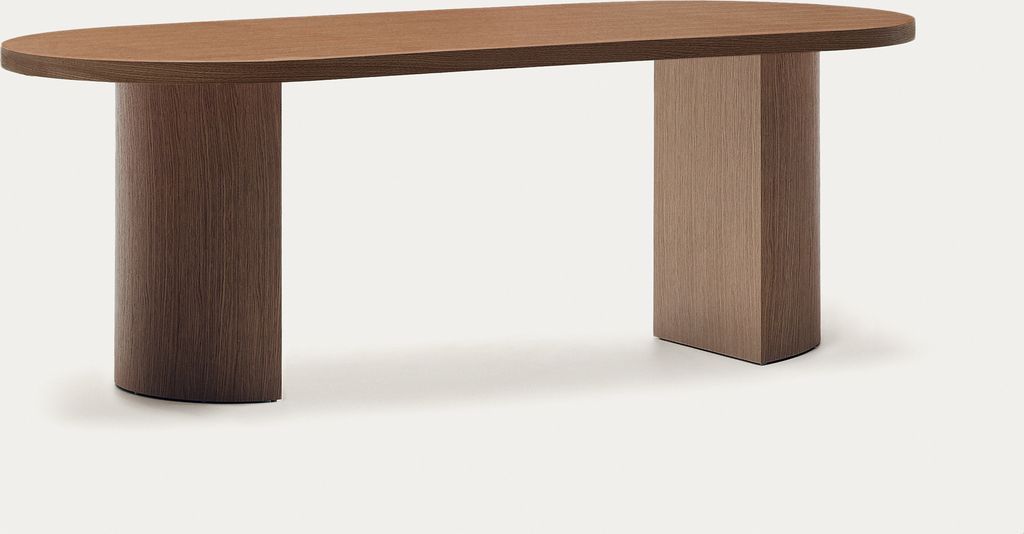 Spisebord Kave Home Nealy 200x100 cm mørk valnødfiner moderne