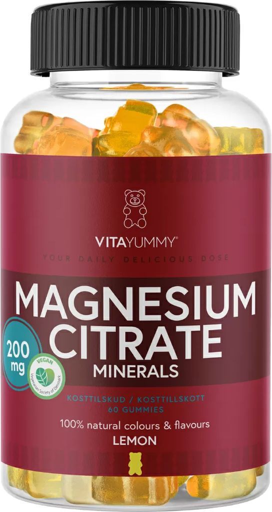 VitaYummy Magnesium Citrate Lemon 60 stk