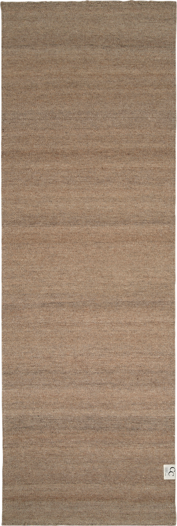 Classic Collection Plain 80 x 250 cm Brun, Naturfarvet, Beige