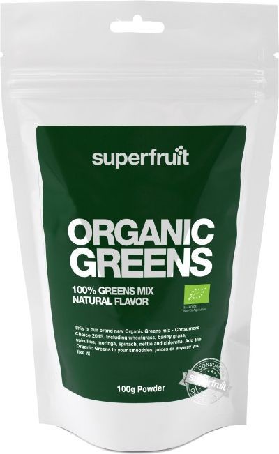 superfruit organic greens pulvermix, økologisk - 100 g