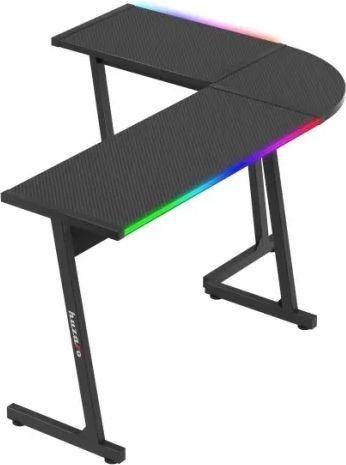 Huzaro 6.0 Balck RGB gaming-skrivebord