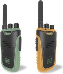 kidywolf walkie talkie - 2 stk.3 til 6 km rækkevidde - genopladelig - blå/rød