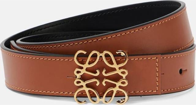 Anagram reversible leather belt