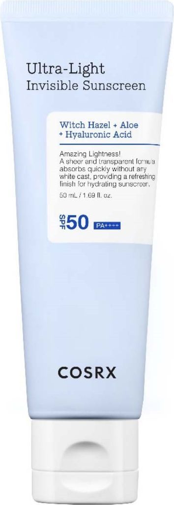 cosrxultra-light invisible sunscreen spf50 50 ml