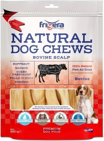 Frigera Natural Dog Chews Oksehovedbund | 250g