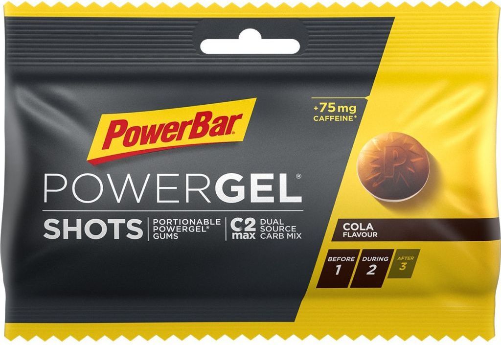 powerbar powergel caffeine cola vingummier, 9 stk
