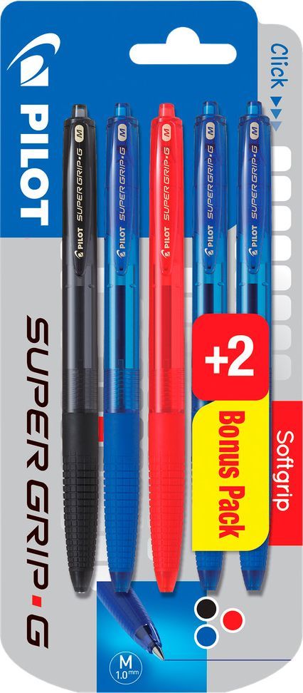 Pilot Super GriP G Kuglepen bonuspakke