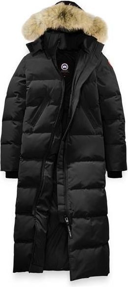Canada Goose Uld Lang Quiltet Frakke Uld - Sort