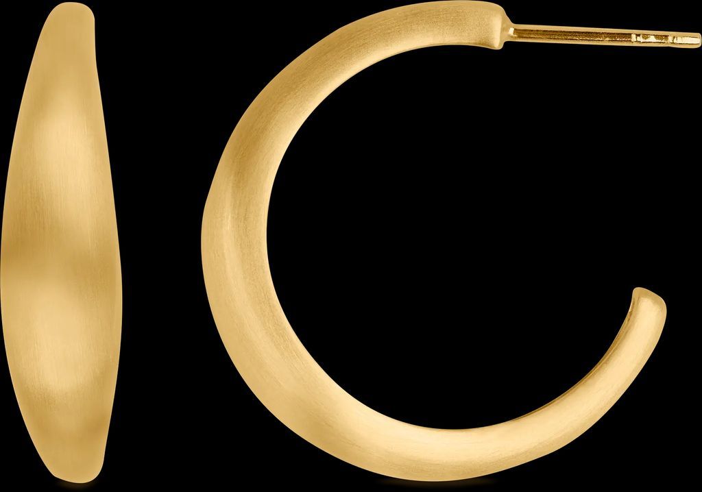 ocean flow hoops large - sølv