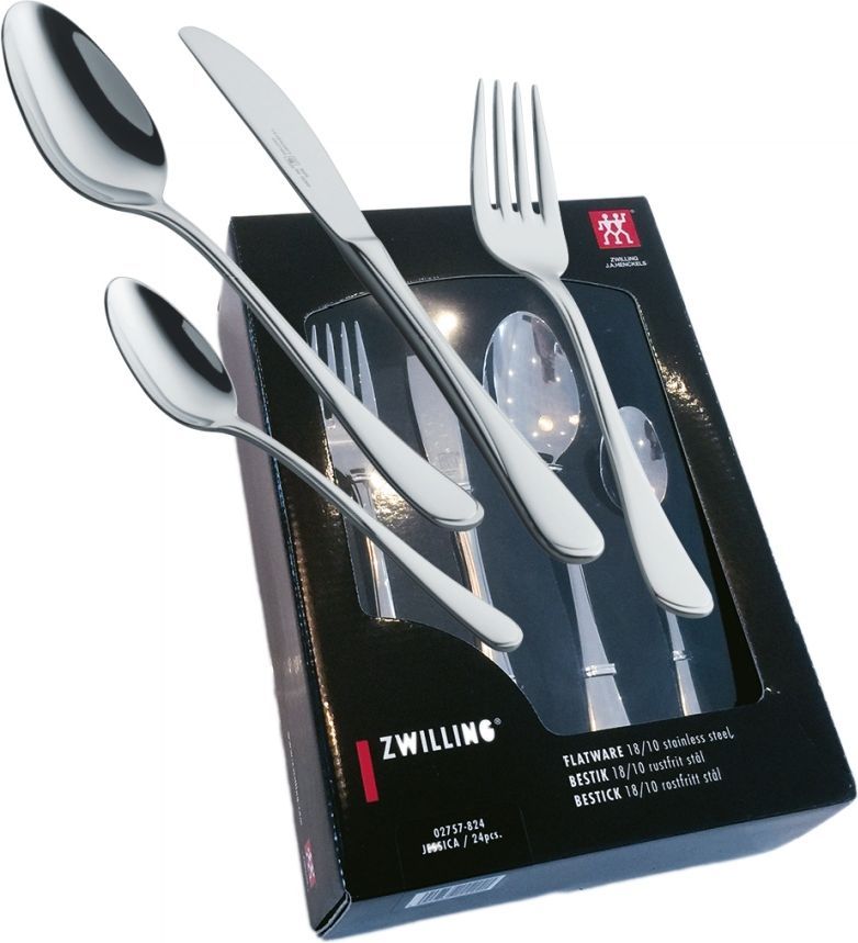 zwilling - jessica bestiksæt 24 dele. blank - cc isenkram