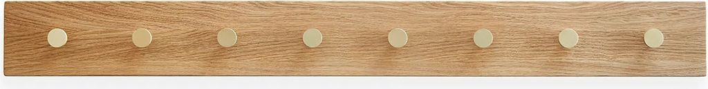 MOUD Home -  OAK Knagerække Egetræ Med Messing Knager - 50 cm