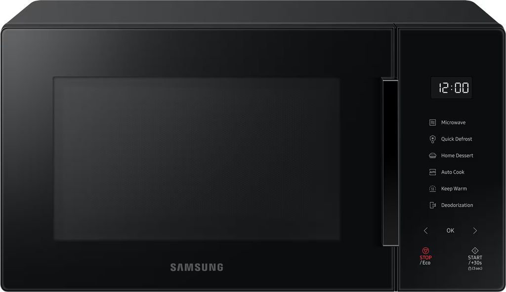 samsung bespoke mikrobølgeovn ms23t5018ak (pure black)
