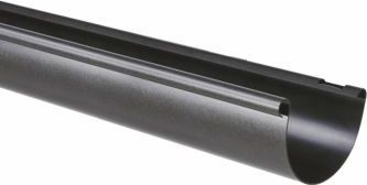 Marley Dachrinne halbrund RG 100, 2 m, Anthrazit-Metallic
