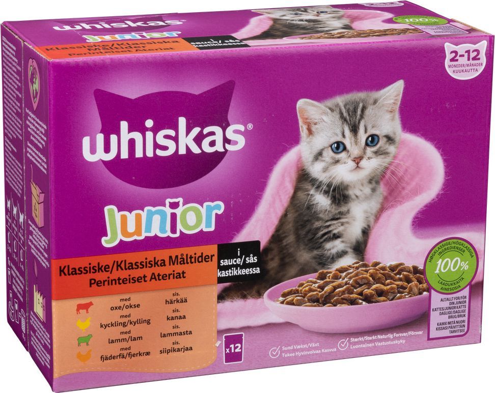 Whiskas sovs okse, kylling, lam fjerkræ